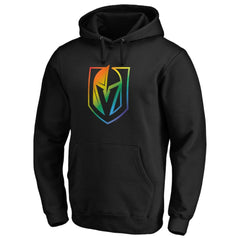 Vegas Golden Knights Team Pride Logo Pullover Hoodie - Black Hoodies