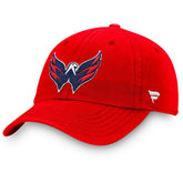 Washington Capitals Fanatics Core Primary Logo Adjustable Hat - Red Hats