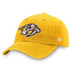 Nashville Predators Fanatics Core Primary Logo Adjustable Hat - Gold Hats
