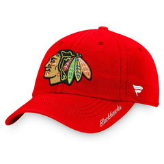 Chicago Blackhawks Fanatics Women's Core Primary Logo Adjustable Hat - Red Hats