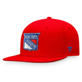 New York Rangers Fanatics Core Primary Logo Fitted Hat - Red Hats
