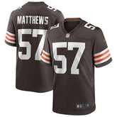 Clay Matthews Cleveland Browns Game Retired Player Jersey - Brown online