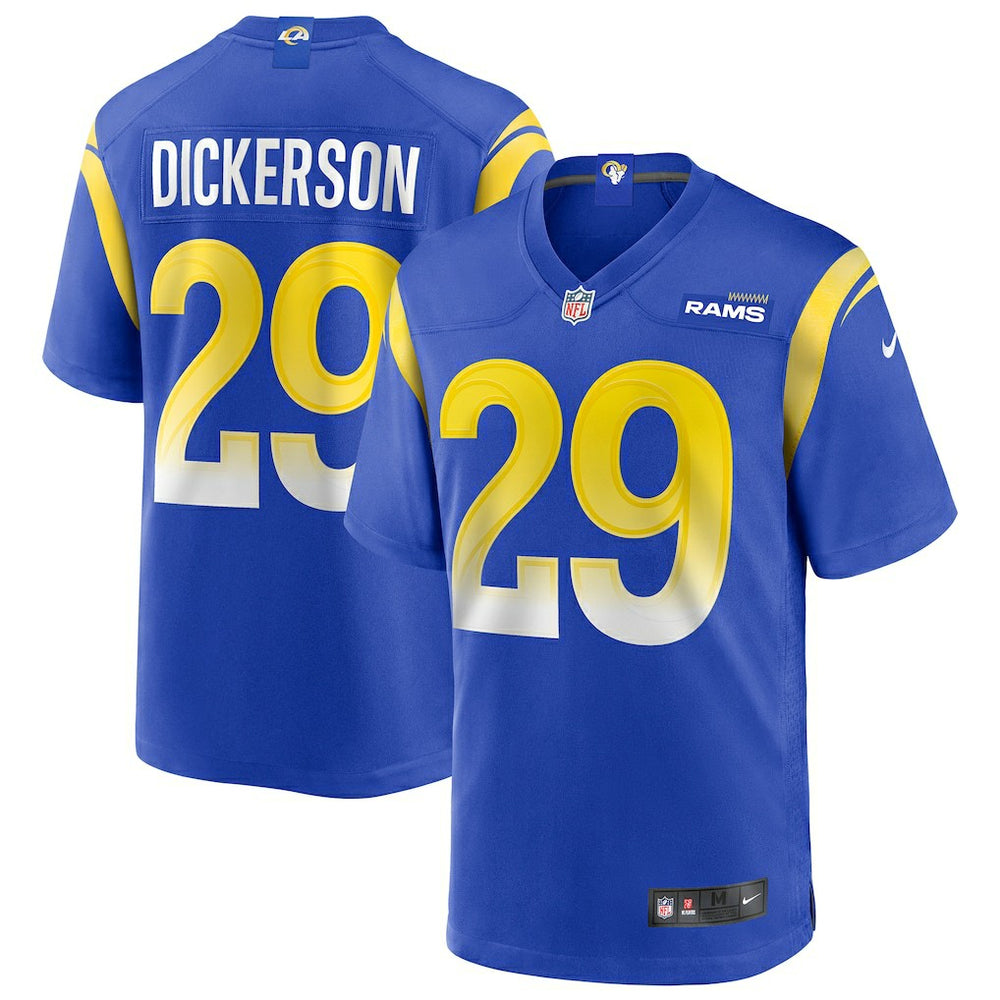 Eric Dickerson Los Angeles Rams Game Retired Player Jersey - Royal sale