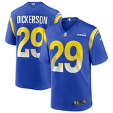 Eric Dickerson Los Angeles Rams Game Retired Player Jersey - Royal sale