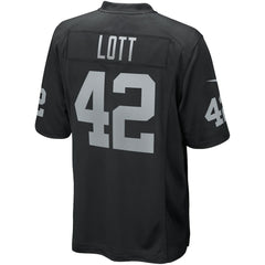 Ronnie Lott Las Vegas Raiders Game Retired Player Jersey - Black cheap