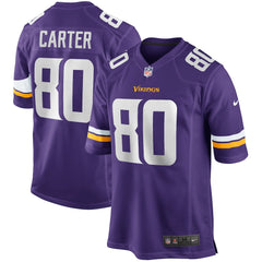 Cris Carter Minnesota Vikings Game Retired Player Jersey - Purple online