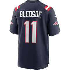 Drew Bledsoe New England Patriots Game Retired Player Jersey - Navy sale