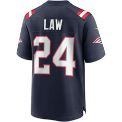 Ty Law New England Patriots Game Retired Player Jersey - Navy for sale