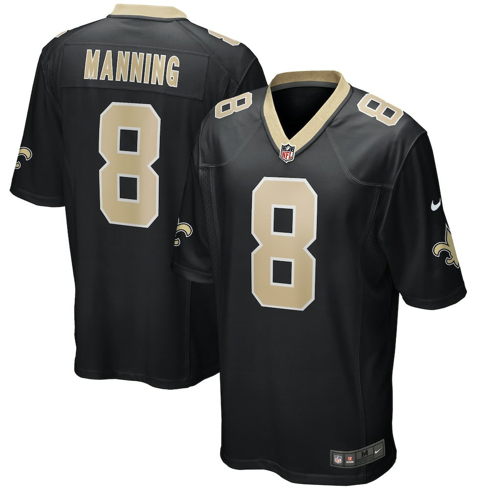 Archie Manning New Orleans Saints Game Retired Player Jersey - Black online