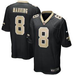 Archie Manning New Orleans Saints Game Retired Player Jersey - Black online