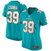 Larry Csonka Miami Dolphins Women's Game Retired Player Jersey - Aqua for sale