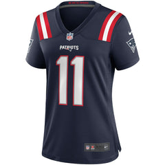 Drew Bledsoe New England Patriots Women's Game Retired Player Jersey - Navy sale