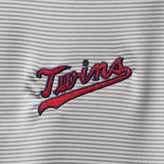Minnesota Twins Levelwear Orion Historic Logo Raglan Quarter-Zip Jacket Gray