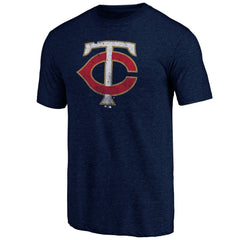Minnesota Twins Father's Day Greatest Dad Tri-Blend T-Shirt Navy