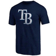 Tampa Bay Rays Father's Day Greatest Dad Tri-Blend T-Shirt Navy