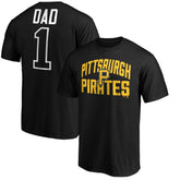 Pittsburgh Pirates Father's Day #1 Dad T-Shirt Black