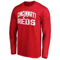 Cincinnati Reds Father's Day #1 Dad Long Sleeve T-Shirt Red