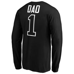 Colorado Rockies Father's Day #1 Dad Long Sleeve T-Shirt Black