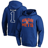 New York Mets Father's Day #1 Dad Pullover Hoodie Royal