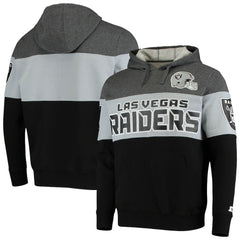 Las Vegas Raiders Starter Extreme Fireballer Pullover Hoodie - Heathered Gray/Silver online