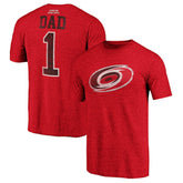 Carolina Hurricanes Greatest Dad Tri-Blend T-Shirt - Red T-shirts