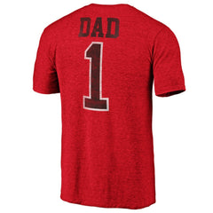 New Jersey Devils Greatest Dad Tri-Blend T-Shirt - Red T-shirts