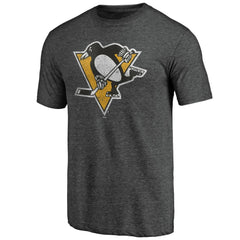 Pittsburgh Penguins Greatest Dad Tri-Blend T-Shirt - Charcoal T-shirts