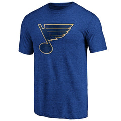 St. Louis Blues Greatest Dad Tri-Blend T-Shirt - Blue T-shirts