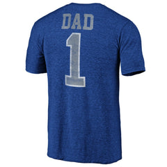 Toronto Maple Leafs Greatest Dad Tri-Blend T-Shirt - Blue T-shirts