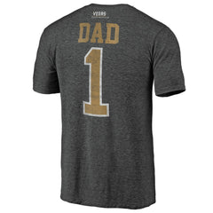 Vegas Golden Knights Greatest Dad Tri-Blend T-Shirt - Charcoal T-shirts