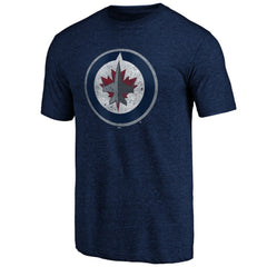 Winnipeg Jets Greatest Dad Tri-Blend T-Shirt - Navy T-shirts