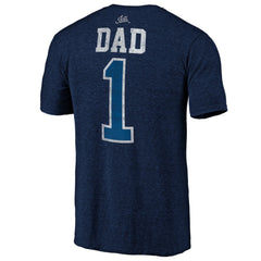 Winnipeg Jets Greatest Dad Tri-Blend T-Shirt - Navy T-shirts