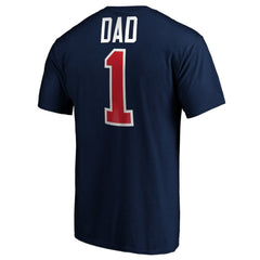 Columbus Blue Jackets #1 Dad T-Shirt - Navy T-shirts