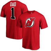 New Jersey Devils #1 Dad T-Shirt - Red T-shirts