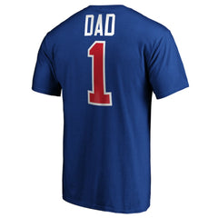 New York Rangers #1 Dad Logo T-Shirt - Blue T-shirts