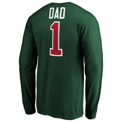 Minnesota Wild #1 Dad Long Sleeve T-Shirt - Green T-shirts