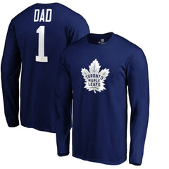 Toronto Maple Leafs #1 Dad Long Sleeve T-Shirt - Blue T-shirts