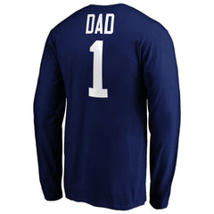 Toronto Maple Leafs #1 Dad Long Sleeve T-Shirt - Blue T-shirts