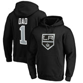 Los Angeles Kings #1 Dad Pullover Hoodie - Black Hoodies
