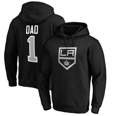 Los Angeles Kings #1 Dad Pullover Hoodie - Black Hoodies