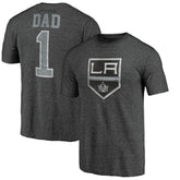 Los Angeles Kings Greatest Dad Tri-Blend T-Shirt - Charcoal T-shirts