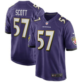 Bart Scott Baltimore Ravens Game Retired Player Jersey - Purple sale