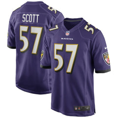 Bart Scott Baltimore Ravens Game Retired Player Jersey - Purple sale