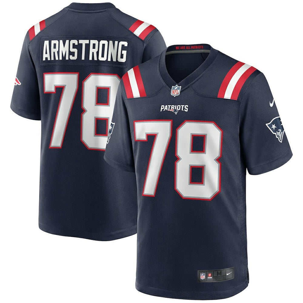 Bruce Armstrong New England Patriots Game Retired Player Jersey - Navy discount