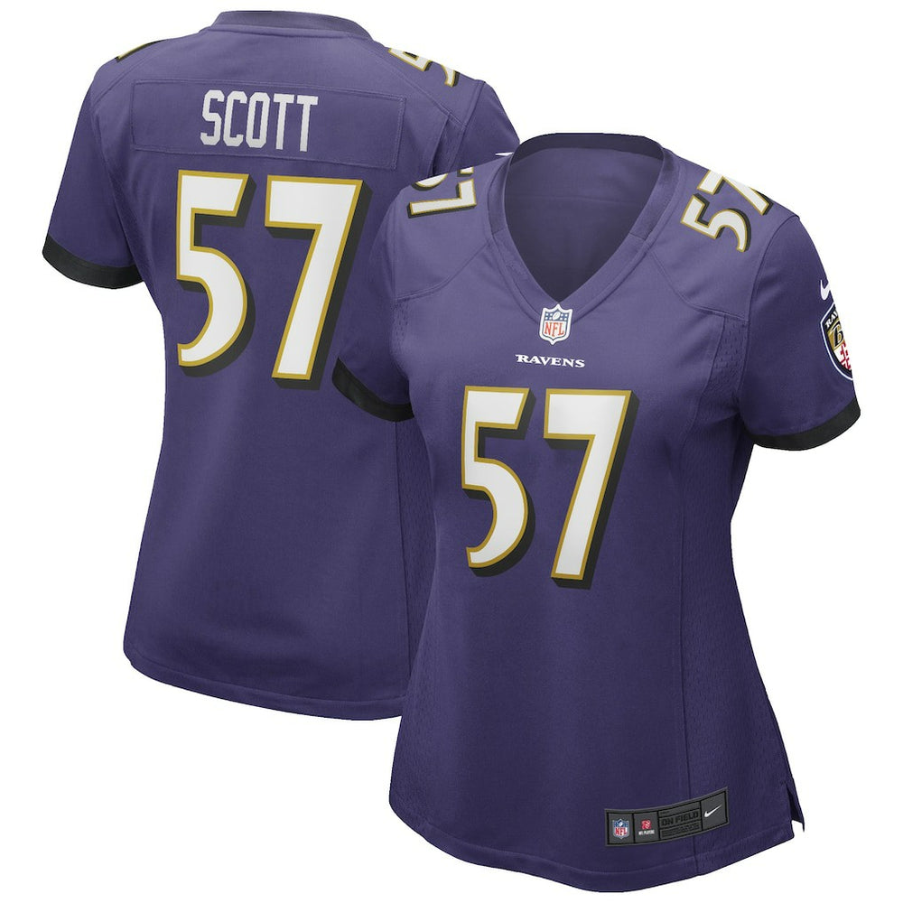 Bart Scott Baltimore Ravens Women's Game Retired Player Jersey - Purple online