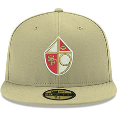 San Francisco 49ers New Era Omaha Throwback 59FIFTY Fitted Hat - Gold cheap