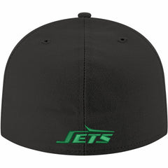 New York Jets New Era Omaha Throwback 59FIFTY Fitted Hat - Black on sale