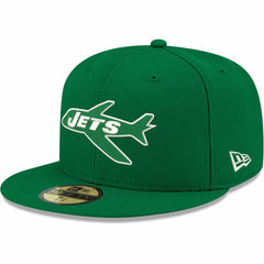 New York Jets New Era Omaha Throwback 59FIFTY Fitted Hat - Kelly Green on sale