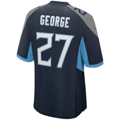 Eddie George Tennessee Titans Game Retired Player Jersey - Navy for sale