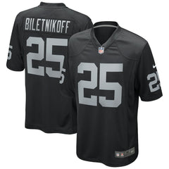 Fred Biletnikoff Las Vegas Raiders Game Retired Player Jersey - Black cheap